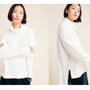 Anthropologie Blair Turtleneck Wool Blend Sweater
